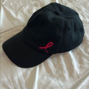 Delta Breast Cancer Awareness Fund Black Women's Black Pink Ribbon Cap